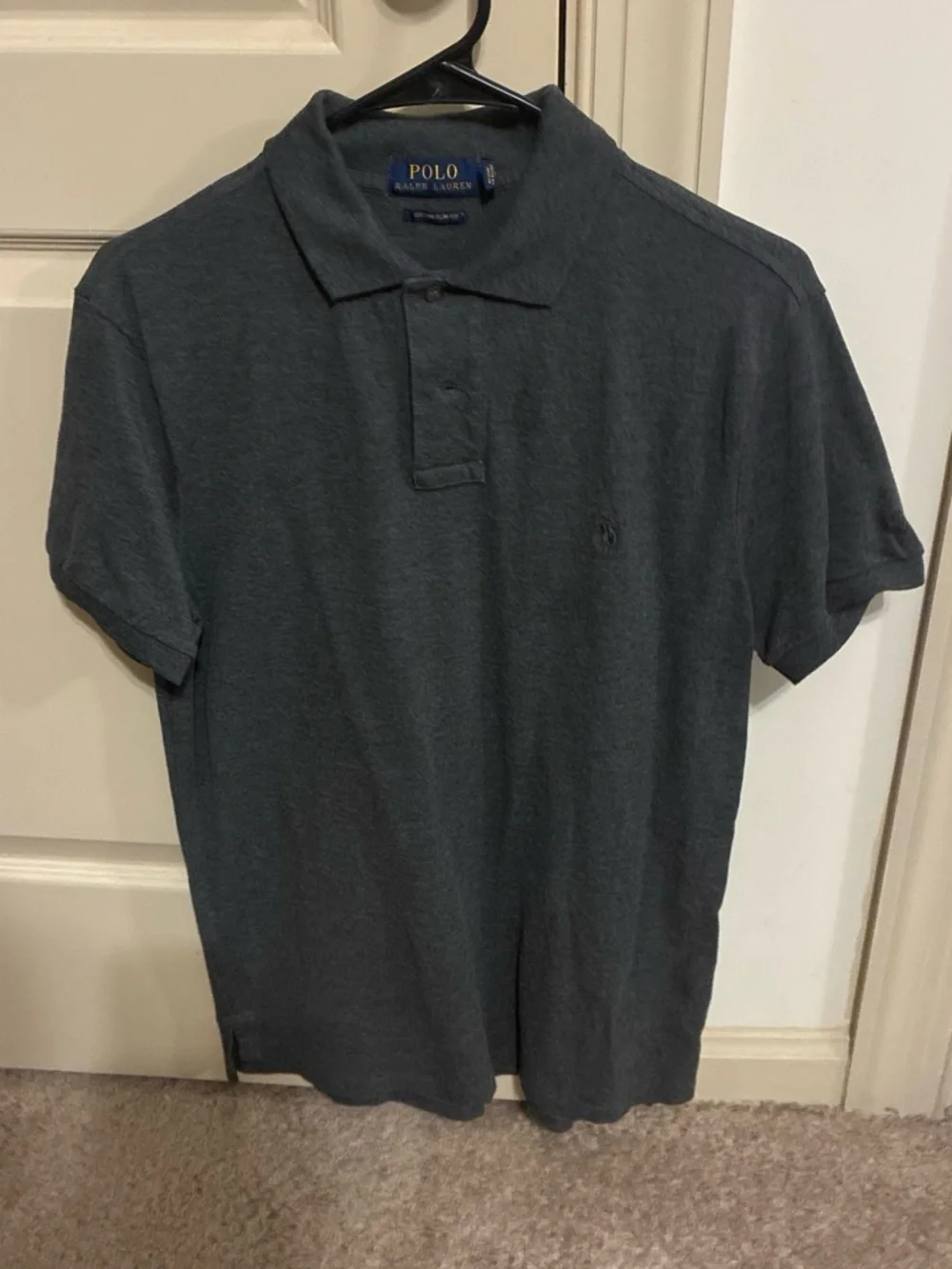 Polo by Ralph Lauren Men's Charcoal Gray Polo Shirt
